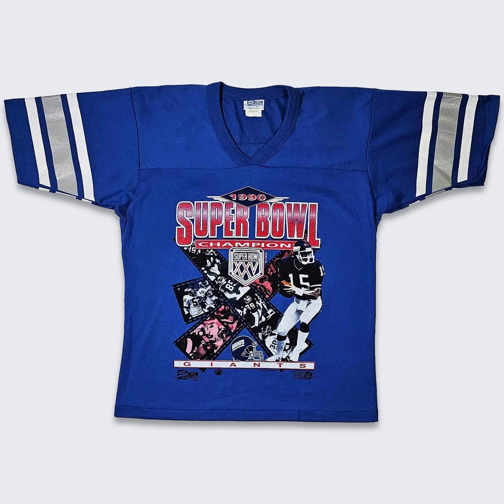 New York Giants Vintage 90s Super Bowl Jersey T-Shirt